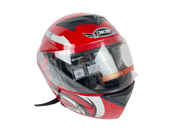 Шлем модуляр Сoncord FL-103 красный S-XXL