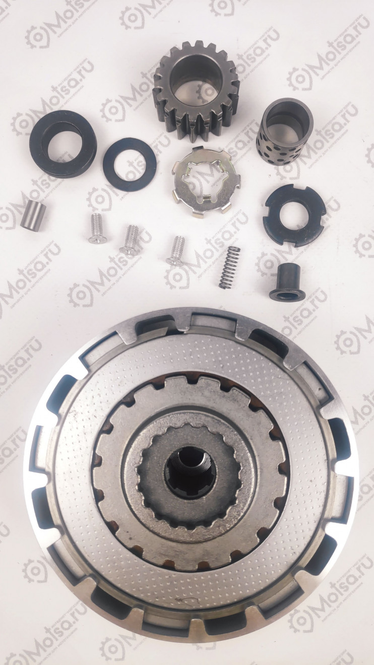 Сцепление в сборе Alpha, Delta 50-110 сс (механическое) (с шестерней 18 зубов)