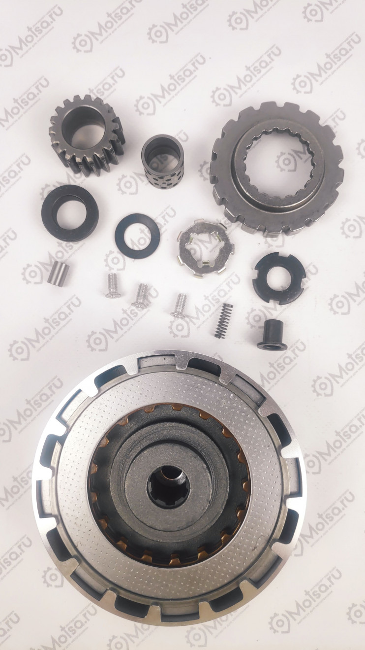 Сцепление в сборе Alpha, Delta 50-110 сс (механическое) (с шестерней 18 зубов)