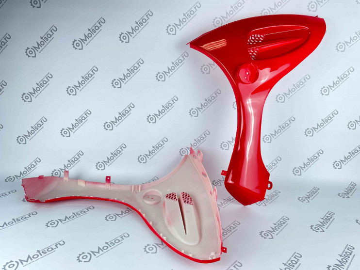 Облицовка передняя боковая Racer Sagita 2/3 красная (ПАРА)