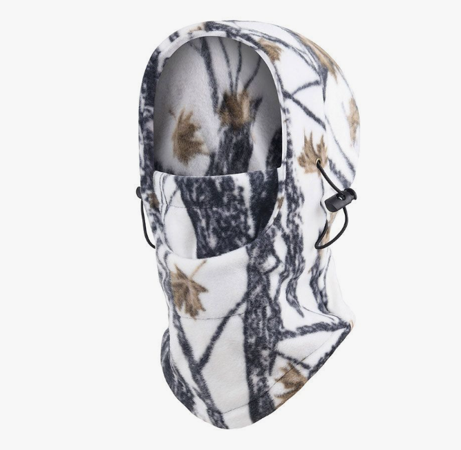 Балаклава камуфляж-зима с защитой лица теплая TT-MC-03 флис