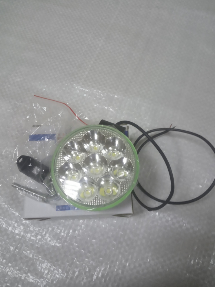 Фара светодиодная круглая 12V-80V