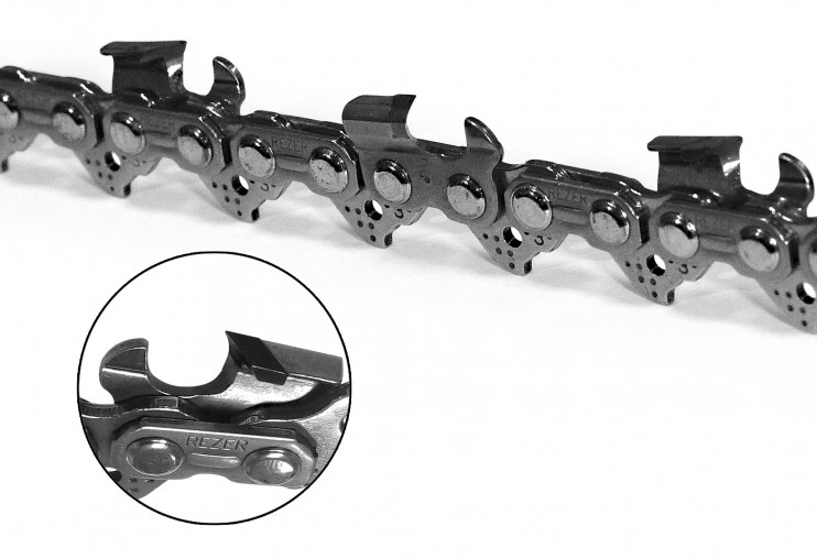 Цепь Rezer 14 3/8-1.3-50z с победитовыми напайками Штиль 180-250