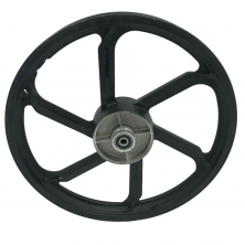 Обод 17 1.4-17 Альфа литой передний тип4 черный ось d12