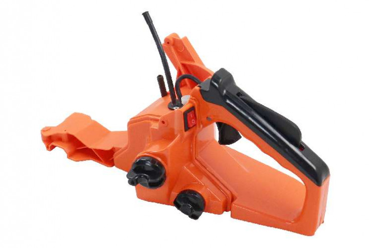 Бензобак "Цыганка" 38 (рукоятка задняя в сборе: ручка, курок газа, фильтр топлив.)