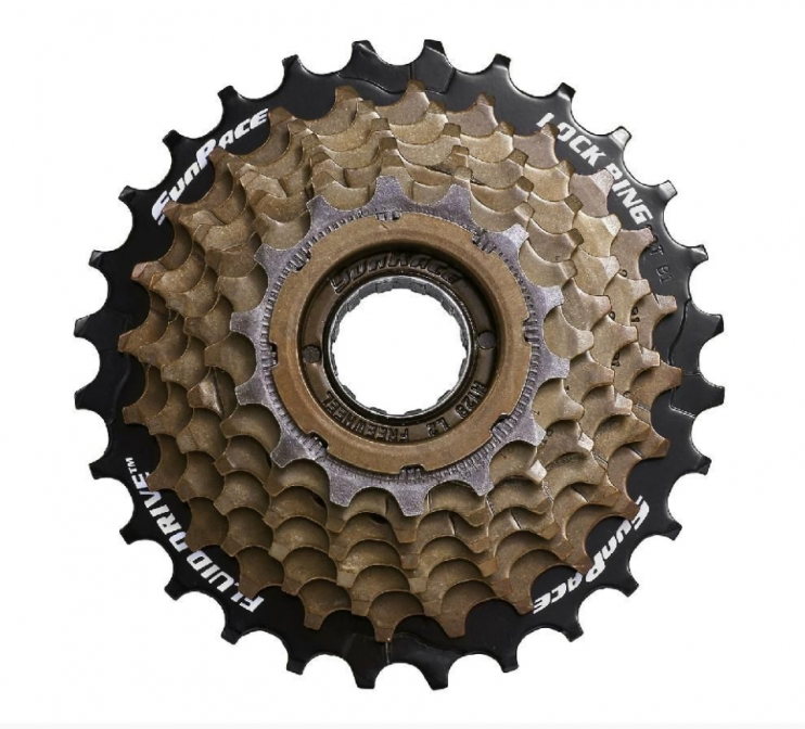 Блок спортивный 7 звезд Трещотка 13-28 зубов хром