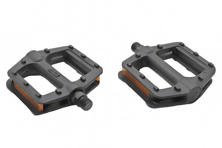 Педали пластик 111-95мм для МТВ со светоотражателями