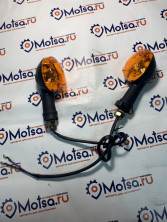 Боковой фонарь задний с оранжевым стеклом Racer Lupus, Mantis, YB50QT-9 (пара)