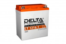 Аккумулятор 12В16Ач DELTA CT1216.1 (YTX16-BS) (кислотн, герметичный) (прямая полярн) (151*88*164мм)
