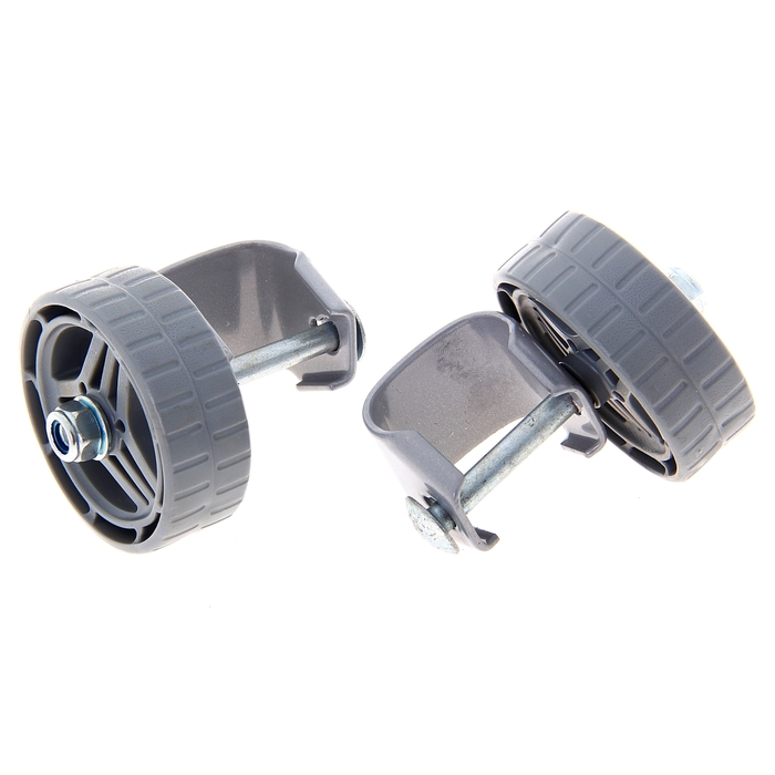 Колеса с кронштейнами для санок (2 колеса с кронштейнами) под овальный полоз 30х15мм (пара)