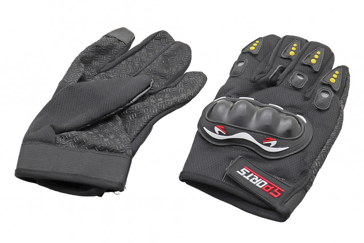 Перчатки с защитой черные сенсорные