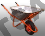 Тачка садово-строительная 1колесо 4,00-8 FORZA (грузоподъем. 200кг, обьем 90л) (усиленная)