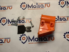 Кожух защитный лески/ножа мотокосы GBC-033/043/052 (плоский крепёж) в сборе с крепежом