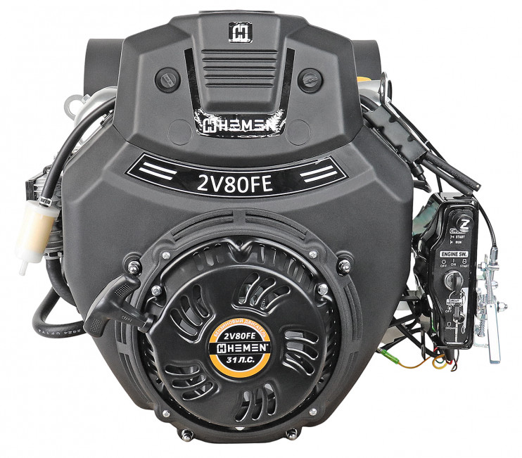 Двигатель Hemen 31 л.с. 2V80FE 740сс катушка 20А вал 25мм