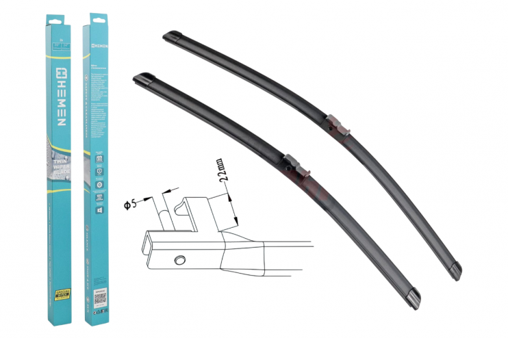 Щётки стеклоочистителя Hemen 500/600 мм HP6050C