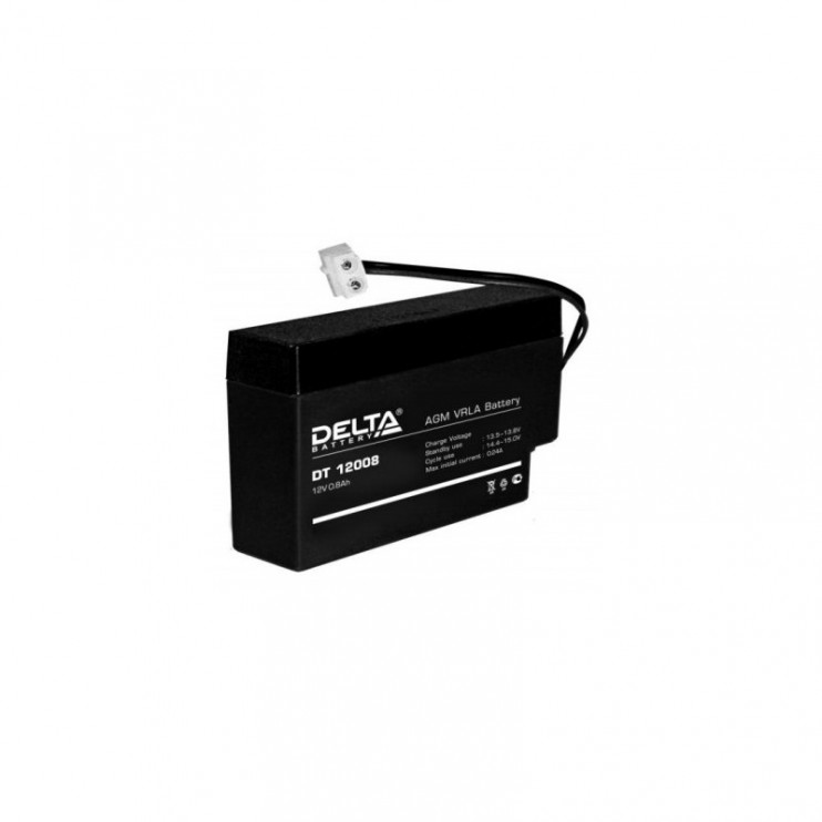 Аккумулятор герметичный 12В 0,8Ач DELTA DT12008 (97*25*63мм) (электрооборудование, кассовые аппараты)