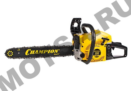 Бензопила CHAMPION 256 шина 18 (0,325-1,5 72зв) (2,5кВт,54см ,5,6кг.)