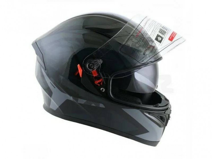 Шлем Ataki JK316 Route черный серый глянцевый  L интеграл