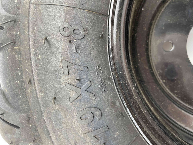 Колесо мотоблок 19x7-8 (широкое) в сборе с диском (ПАРА)