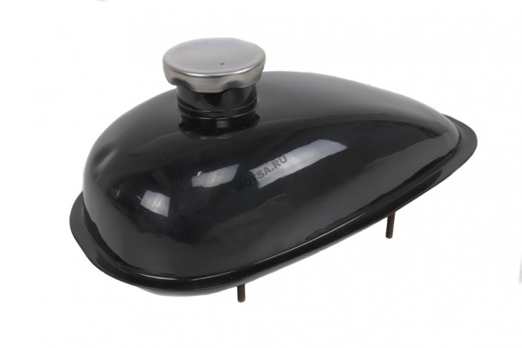 Бензобак веломотор F50-F80 1.5 л чёрный наружняя резьба