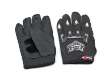 Перчатки с пальцами kntghlaood черные текстиль