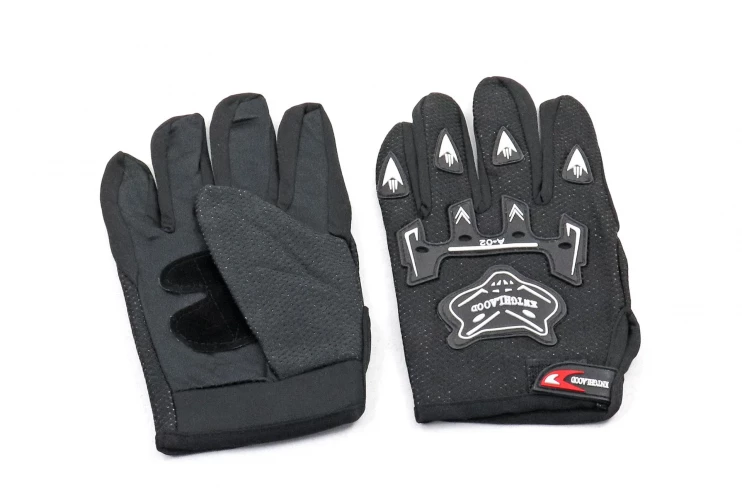 Перчатки с пальцами kntghlaood черные текстиль