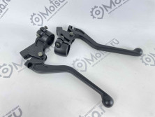 Ручки мотоцикл Минск с кронштейнами черные