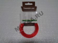 Леска триммерная (1,3*15м) TRIMMER LINE с картонной этикеткой (квадрат витой)