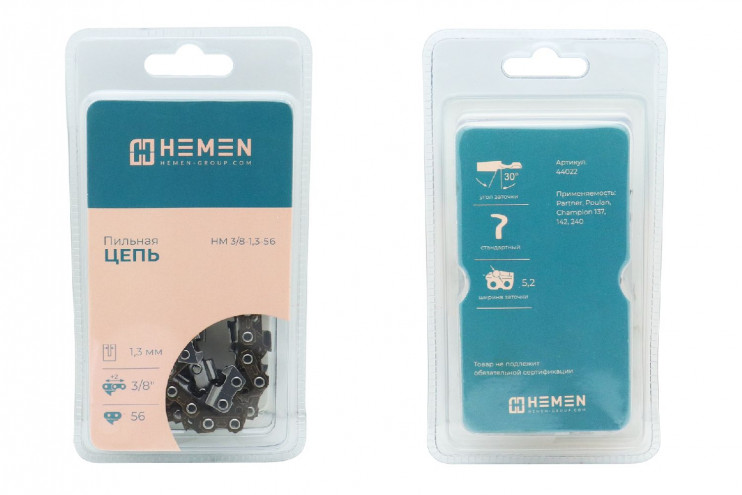 Цепь Hemen 16 3/8-1.3-56z Чемпион 137