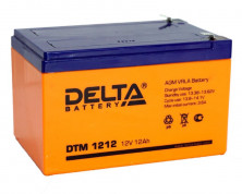 Аккумулятор герметичный 12В12Ач DELTA DTM1212 AGM (электроквадроциклы)