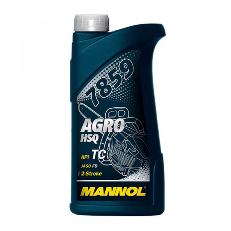 Масло 2T MANNOL AGRO for Husqvarna API TC JASO FB (1л) (синтетическое) СИНЕЕ 7859