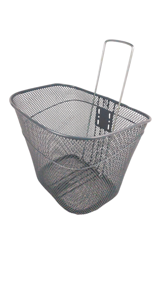 Корзина передняя с крепежом серая