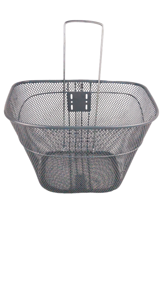 Корзина передняя с крепежом серая