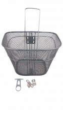 Корзина передняя с крепежом серая