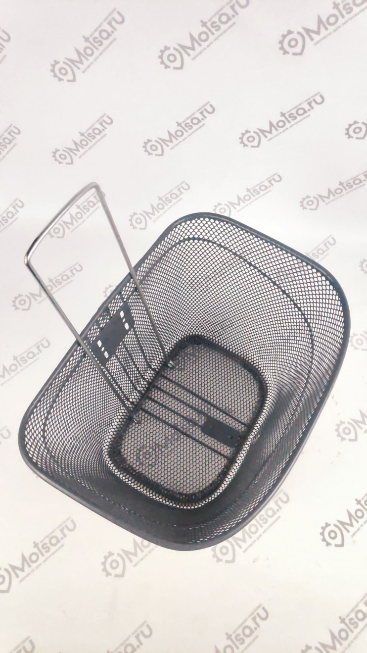 Корзина передняя с крепежом серая