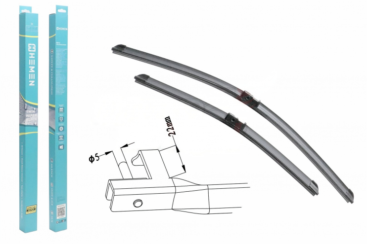 Щётки стеклоочистителя Hemen 425/600 мм HP60425C