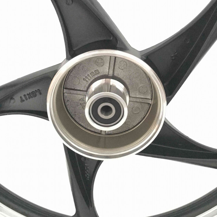 Обод 17 1.6-17 мопед Альфа литой задний черный ось 12