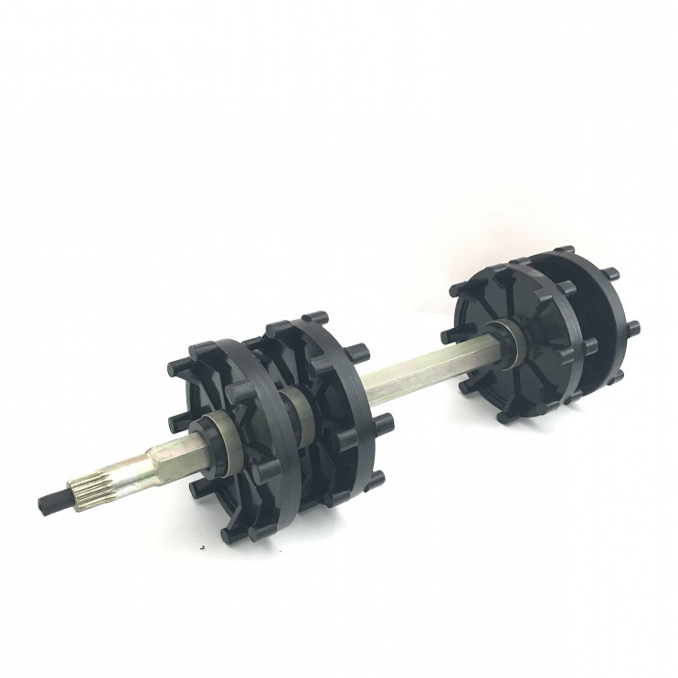 Вал Тайга ведущий с колесами мелкий шлиц