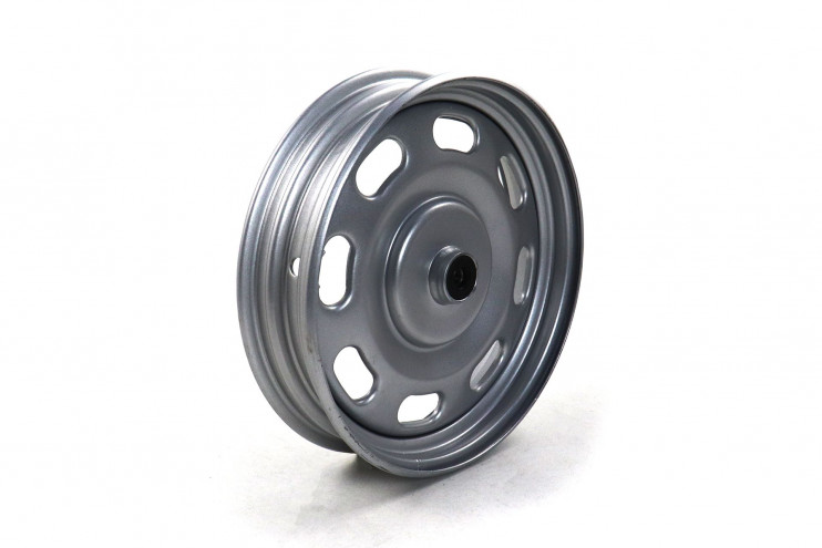 Обод 10 передний штампованный ACTIV, YB50QT-3 Racer Meteor (под ось d10, 8 овал.отверстий,2,15*10,колодки 93мм)