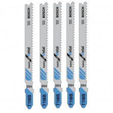 Набор пилок для лобзика Bosch T-118B, (5шт)