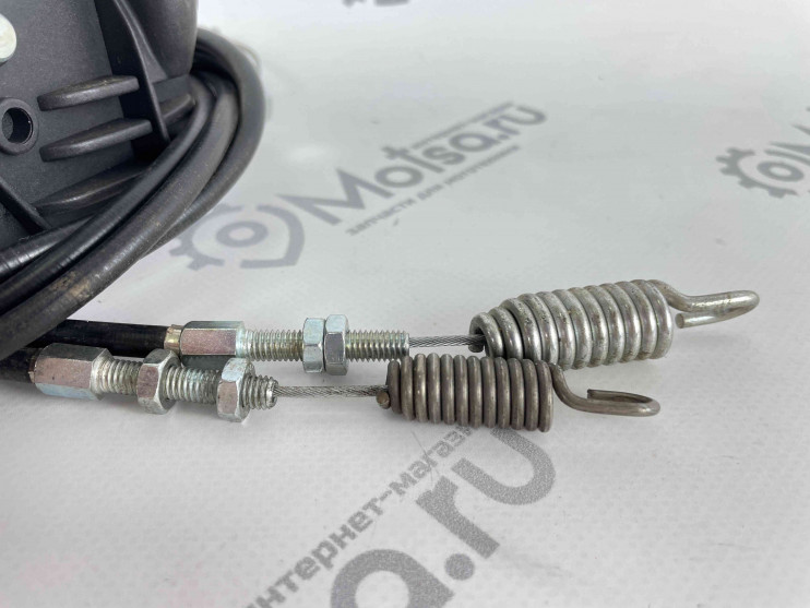 Ручка троса сцепления (сдвоенная) переднего и заднего ходов в сборе с тросами для МБ