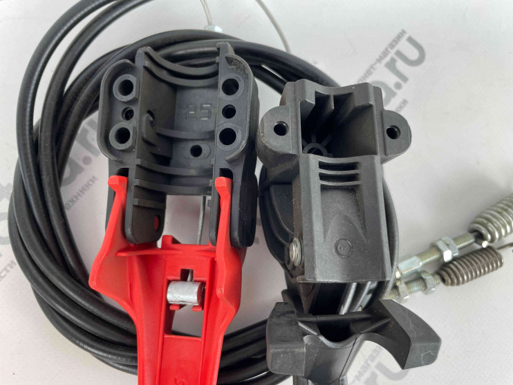 Ручка троса сцепления (сдвоенная) переднего и заднего ходов в сборе с тросами для МБ