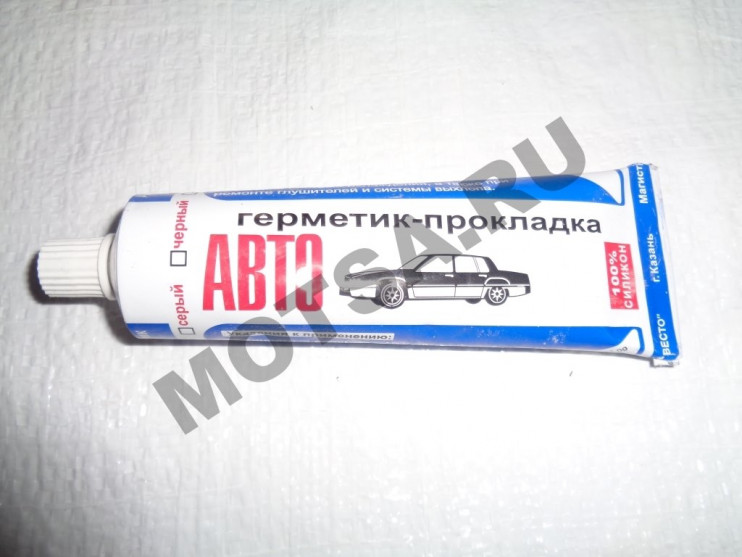 Герметик-прокладка автомобильный (силиконовый,белый) (180гр.) (ЗАВОД, Россия)