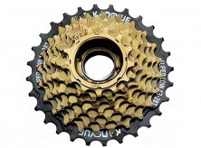 Блок спортивный 8 звезд Трещотка 13-28 зубов черно-коричневая стальная