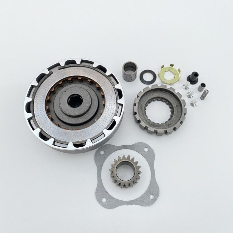 Сцепление в сборе Альфа 50-110 сс механическое с шестерней 17 зубов