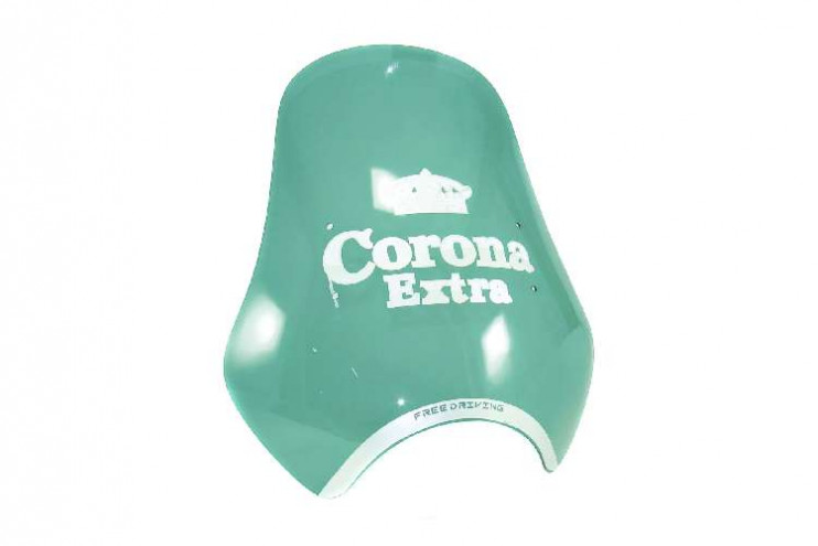 Щиток ветровой 16 оргстекло Корона extra зелёный с крепежами