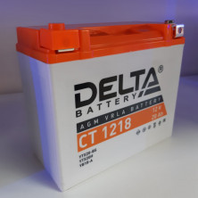 Аккумулятор 12В18Ач DELTA CT1218 (YTX20-BS) (кислотн, герметичный) (прямая полярн) (175*86*154мм)