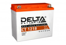 Аккумулятор 12В18Ач DELTA CT1218 (YTX20-BS) (кислотн, герметичный) (прямая полярн) (175*86*154мм)