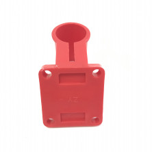 Крепление кожуха защитного лески/ножа (пластик) к штанге мотокосы GBC-033/043/052 (плоский крепёж)