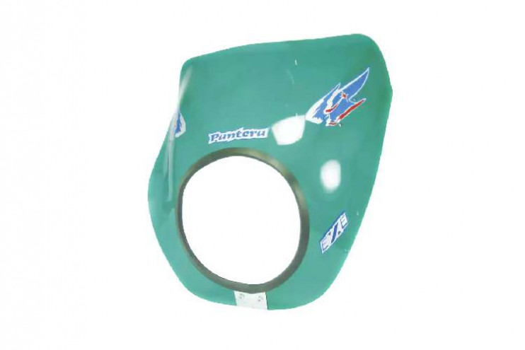 Щиток ветровой 24 оргстекло Пантера зелёный с крепежами